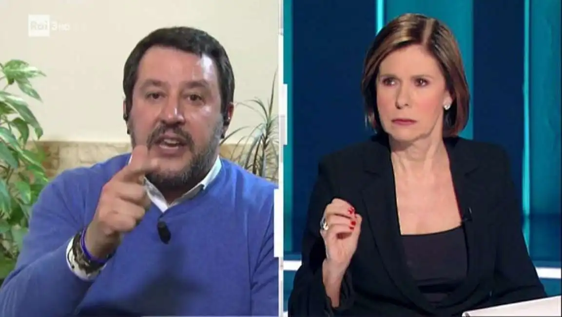 matteo salvini berlinguer cartabianca