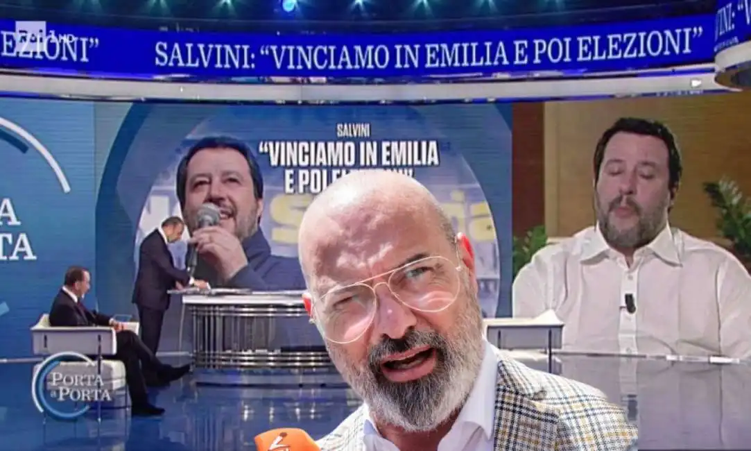 matteo salvini porta a porta stefano bonaccini