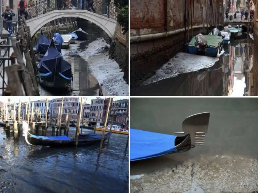 seche dea befana - la bassa marea da record a venezia