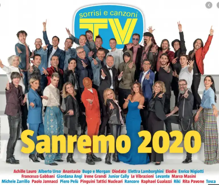 tv sorrisi e canzoni sanremo 2020