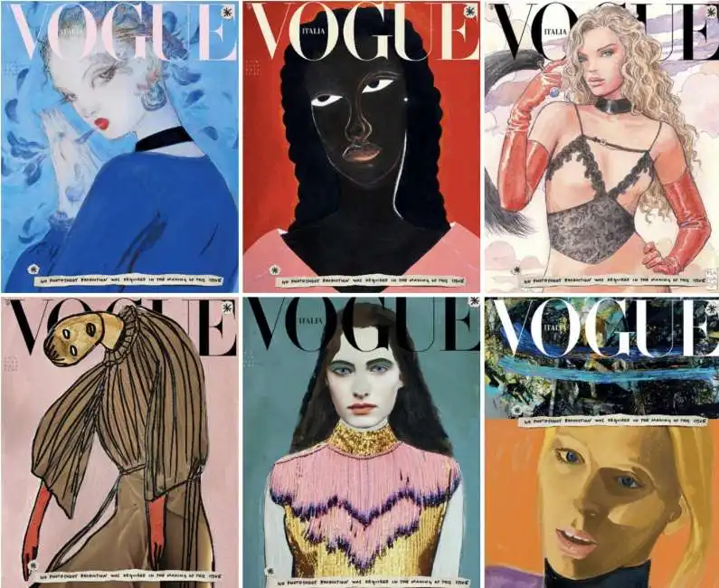 vogue italia illustrato illustrazioni