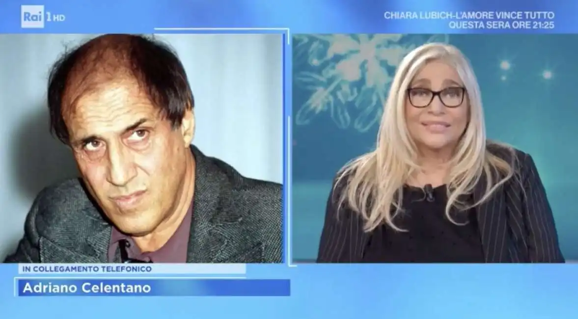 adriano celentano mara venier domenica in