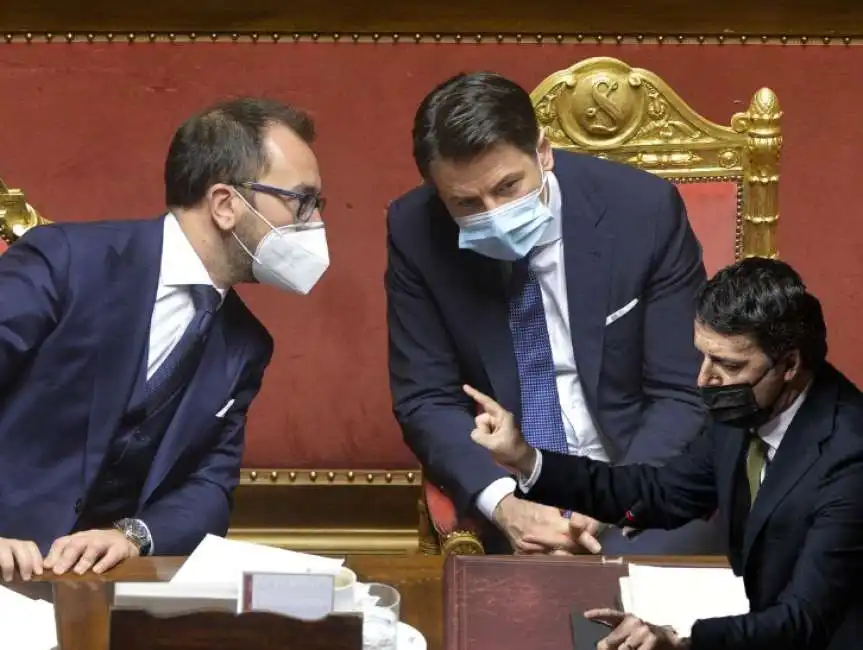 alfonso bonafede giuseppe conte matteo renzi