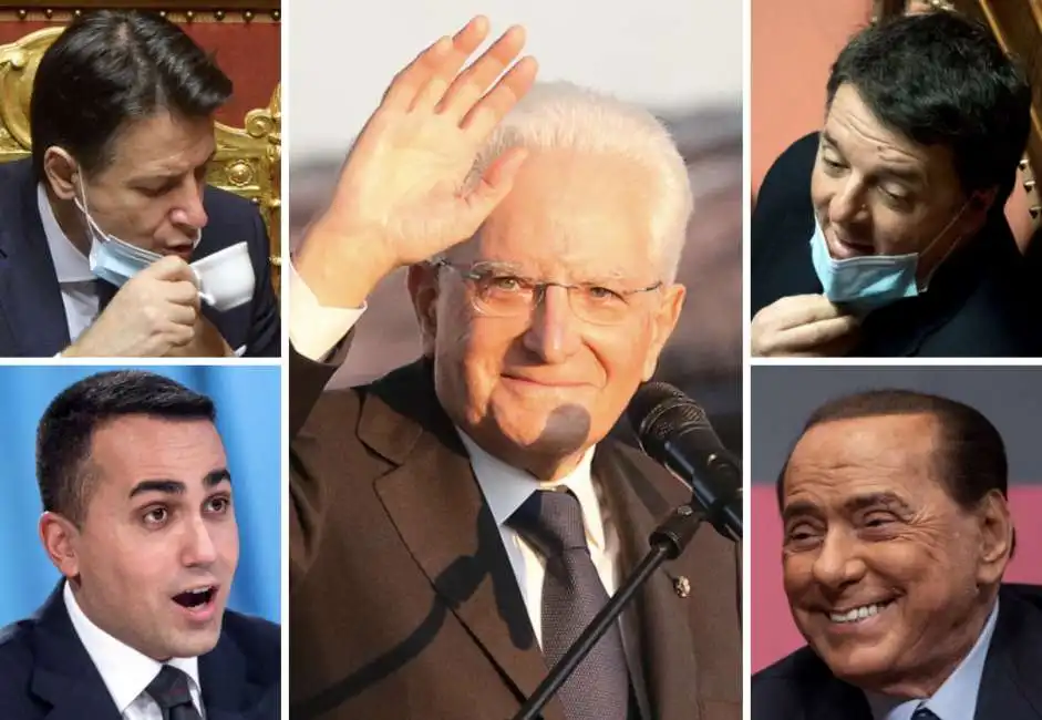 giuseppe conte luigi di maio sergio mattarella matteo renzi silvio berlusconi