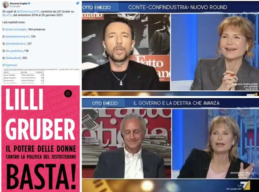 lilli gruber travaglio conte scanzi