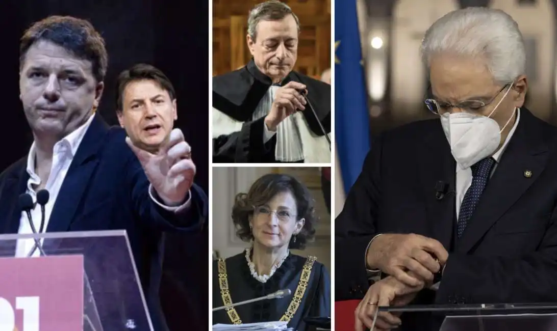 matteo renzi giuseppe conte marta cartabia sergio mattarella mario draghi