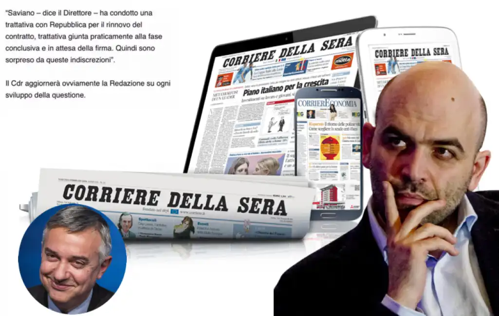 maurizio molinari roberto saviano corriere della sera