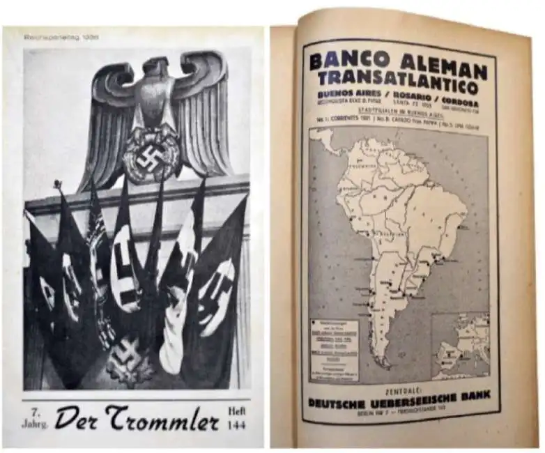 pagine di der trommler giornale argentino di propaganda hitleriana argentina nazisti