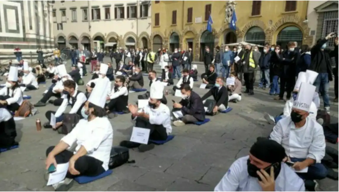 ristoratori protesta