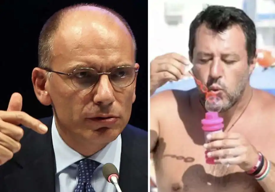 enrico letta matteo salvini 