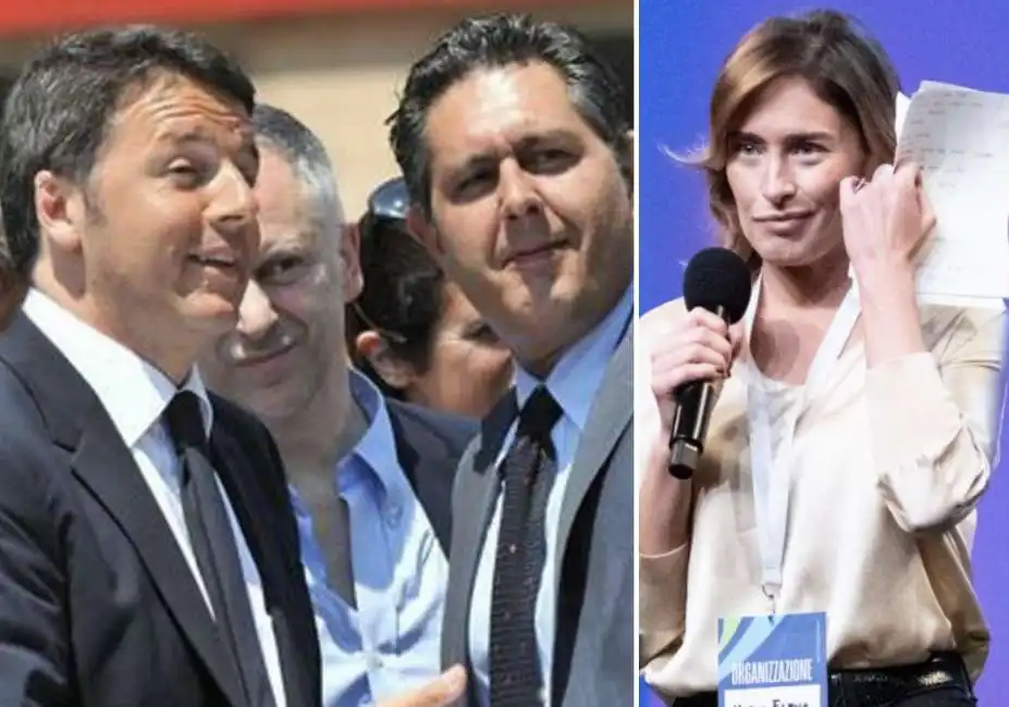 giovanni toti matteo renzi maria elena boschi