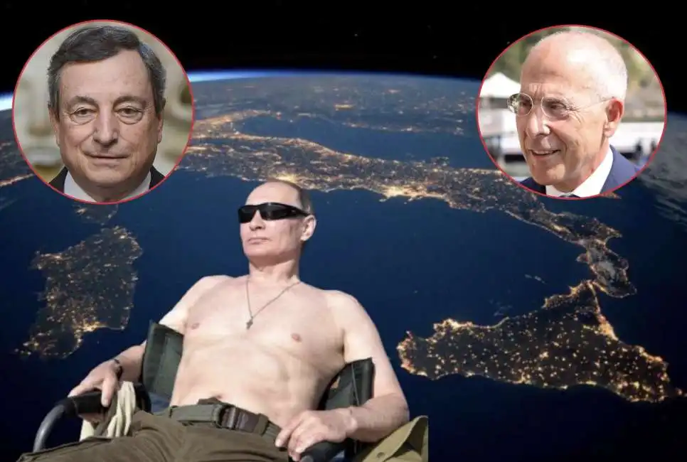 mario draghi francesco starace vladimir putin 