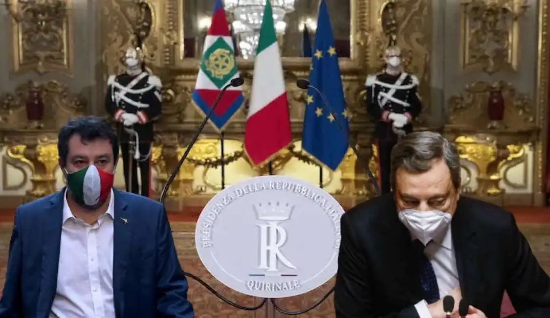 matteo salvini mario draghi quirinale presidente della repubblica