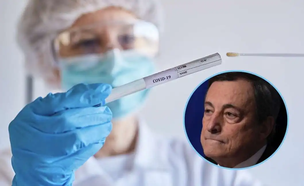 tampone tamponi mario draghi covid coronavirus