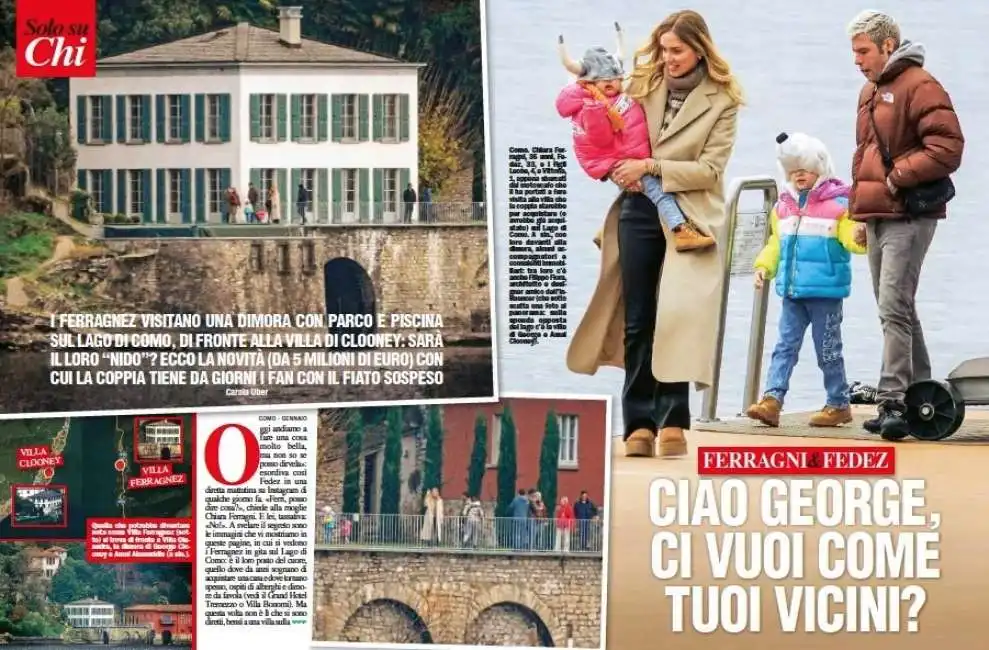 chiara ferragni e fedez comprano casa sul lago di como - foto chi 1