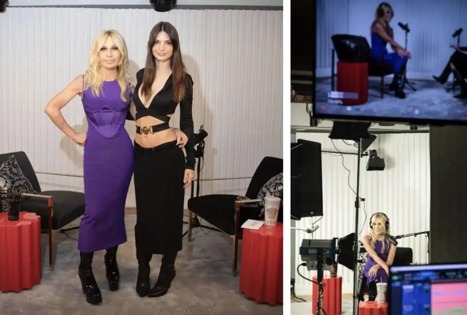 donatella versace emily ratajkowski