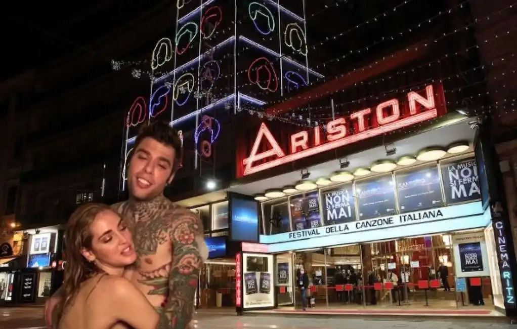 fedez chiara ferragni sanremo ariston 