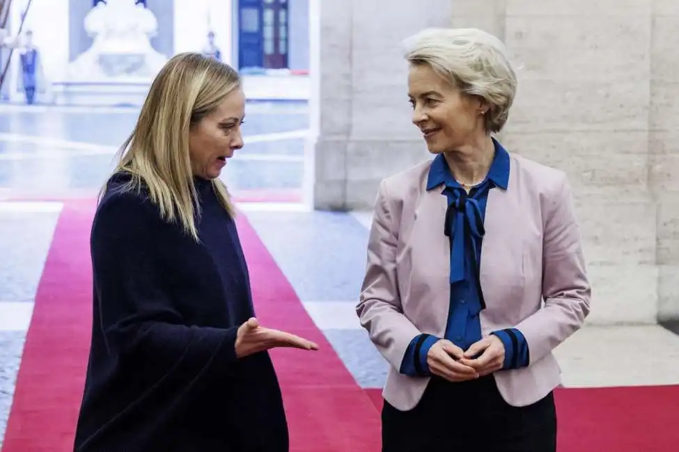 giorgia meloni e ursula von der leyen a roma 1