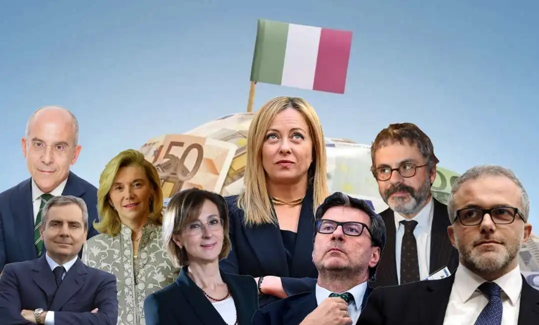 giorgia meloni francesco starace dario scannapieco elisabetta belloni ruffini alessandro rivera giancarlo giorgetti 