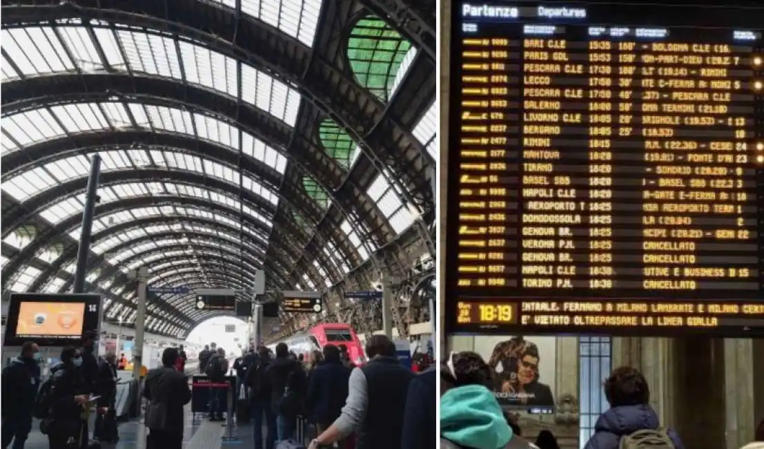 treni stazione centrale milano