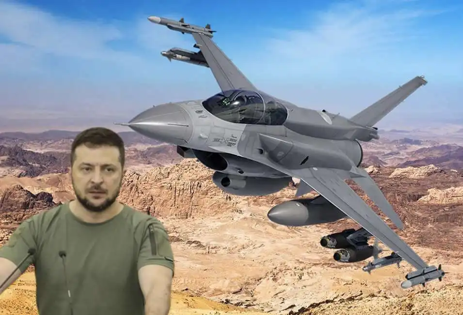 volodymyr zelensky jet f16 