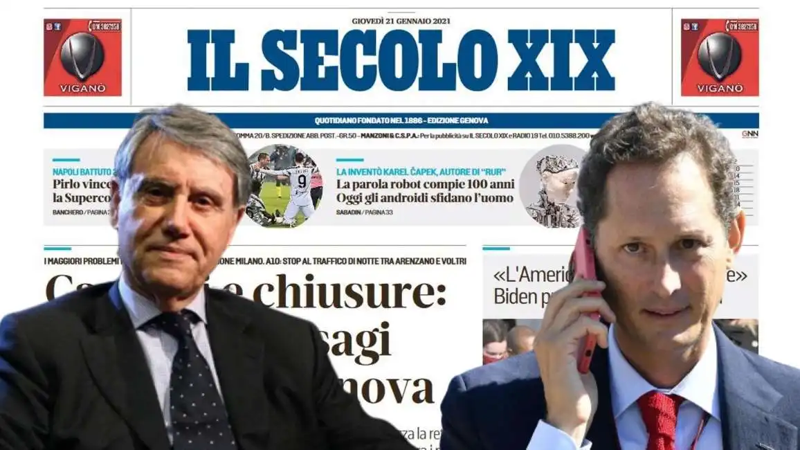 gianluigi aponte john elkann il secolo xix