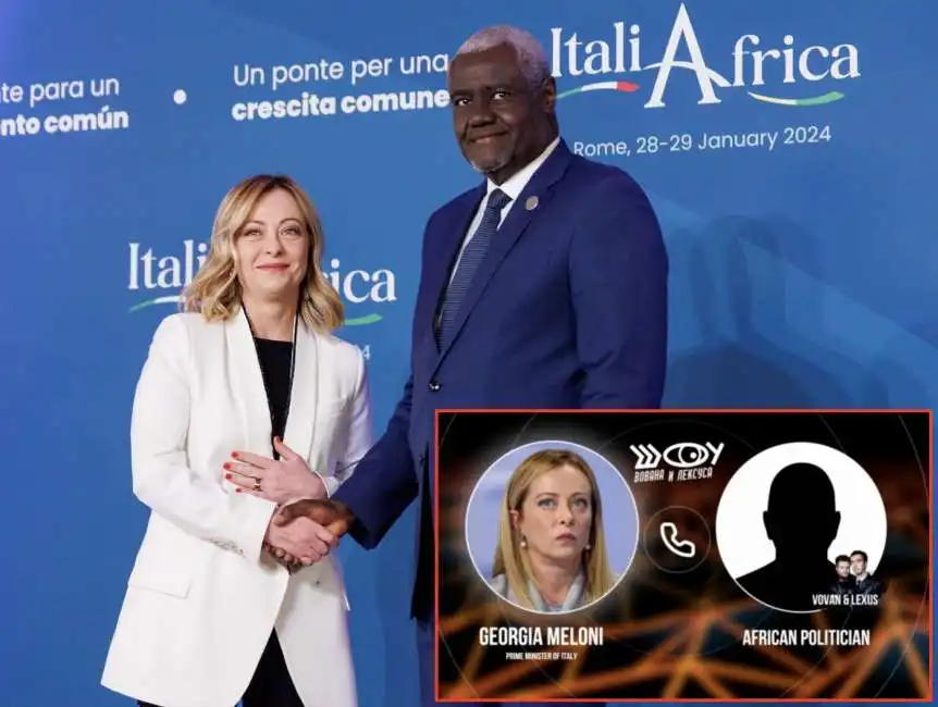 giorgia meloni moussa faki italia africa unione africana 