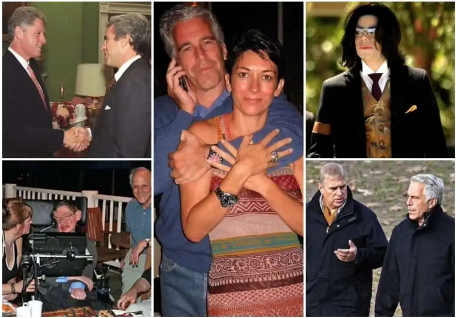 jeffrey epstein ghislaine maxwell principe andrea stephen hawking bill clinton michael jackson