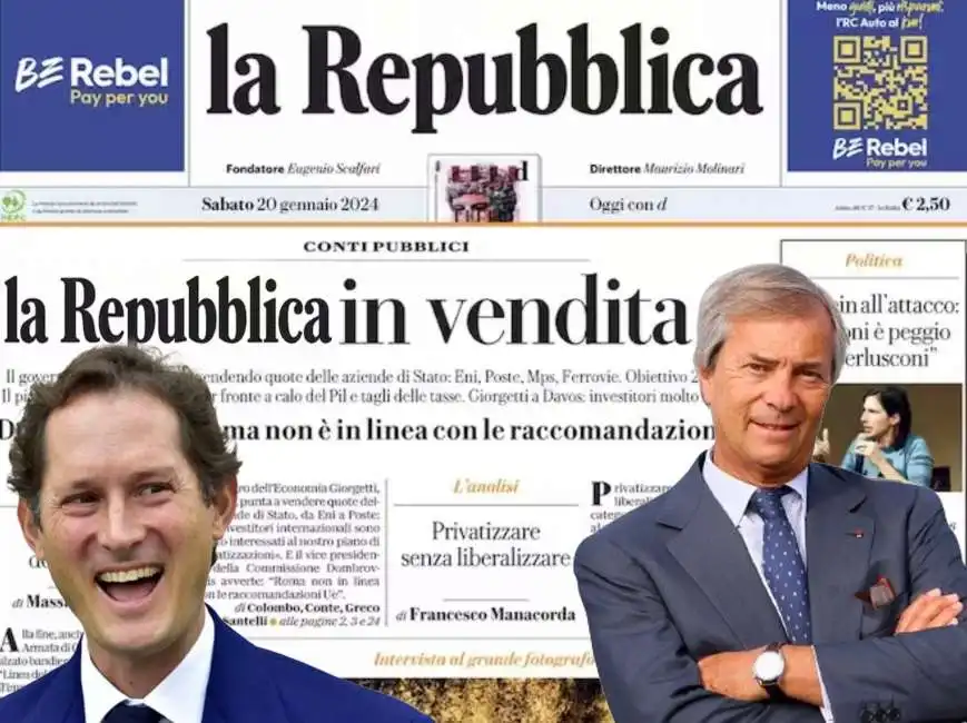 john elkann vincent bollore vivendi repubblica 