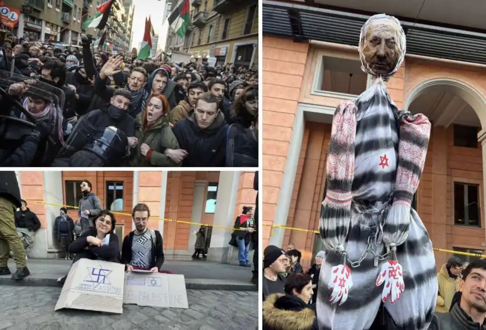 manifestazione pro palestina israele milano 