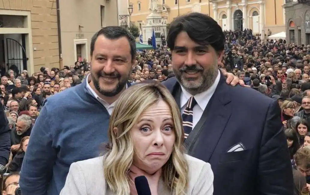 matteo salvini giorgia meloni christian solinas