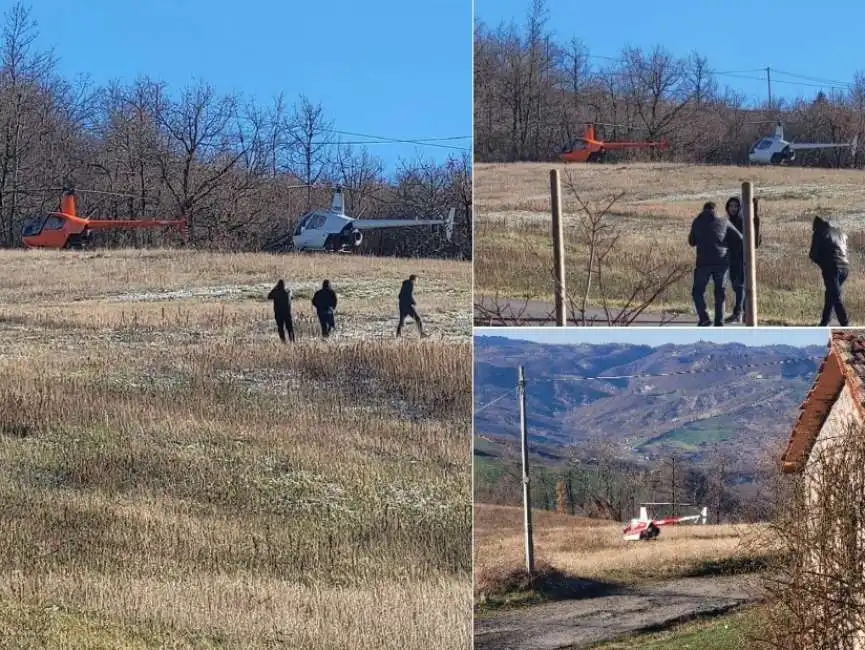  modena clienti arrivano al ristorante in elicottero 