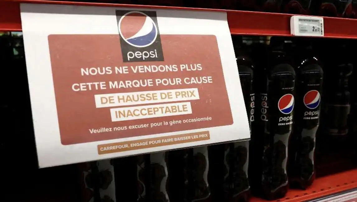 pepsi tolta dai carrefour in francia 