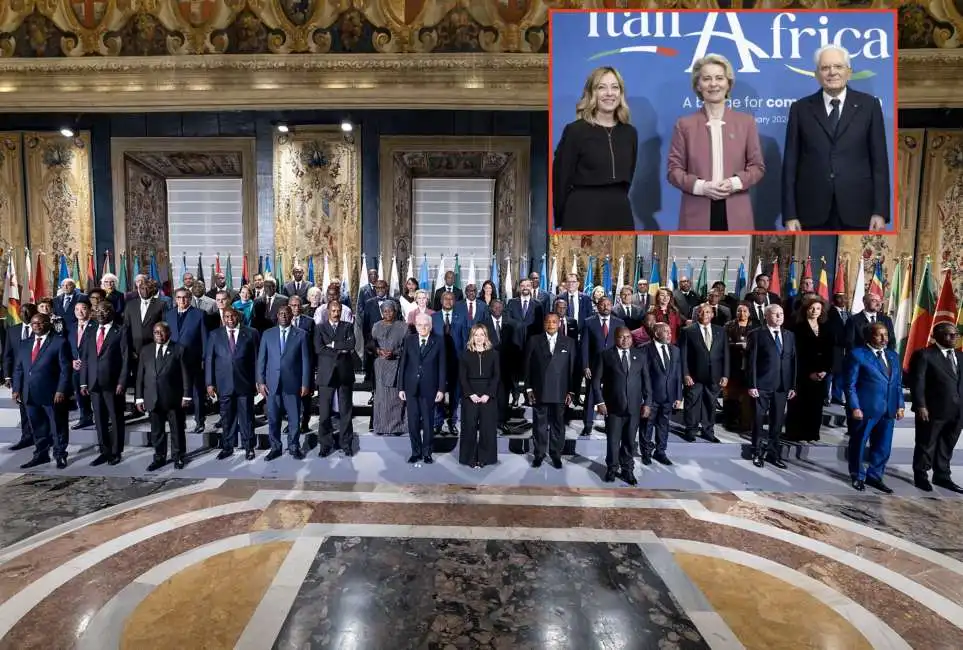 vertice italia africa giorgia meloni ursula von der leyen sergio mattarella 