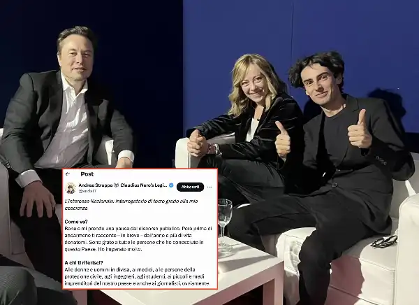 andrea stroppa giorgia meloni elon musk