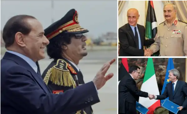 berlusconi gheddafi minniti gentiloni