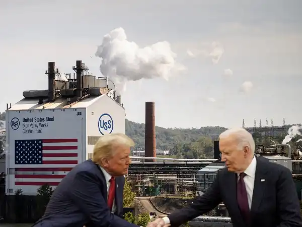 donald trump joe biden uss steel 