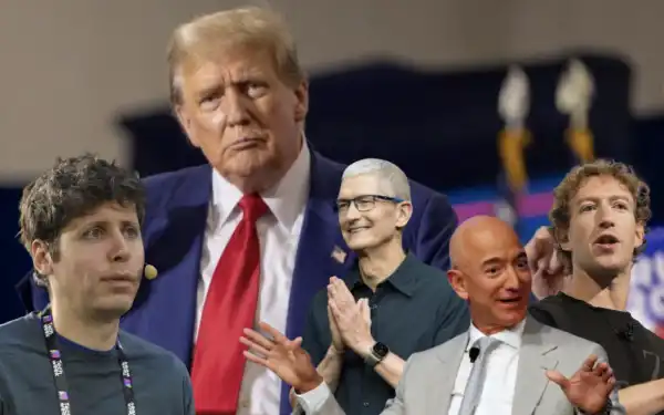 donald trump sam altman jeff bezos mark zuckerberg tim cook 