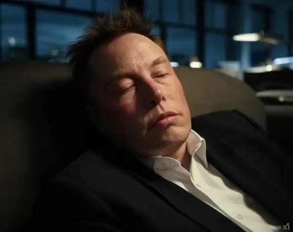 elon musk dorme