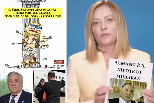 giorgia meloni almasri tajani