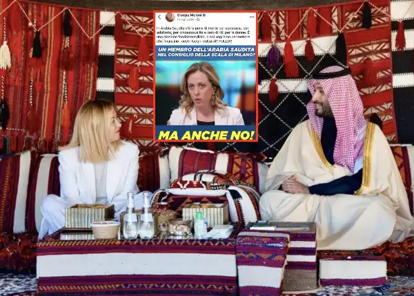 giorgia meloni mohammed bin salman arabia saudita 