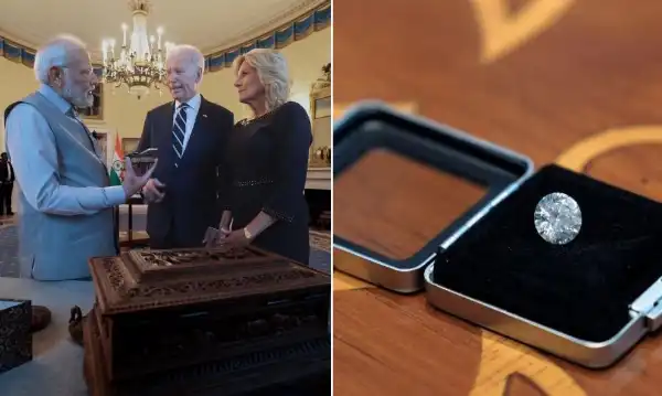 il diamante regalato da narendra modi a jill biden