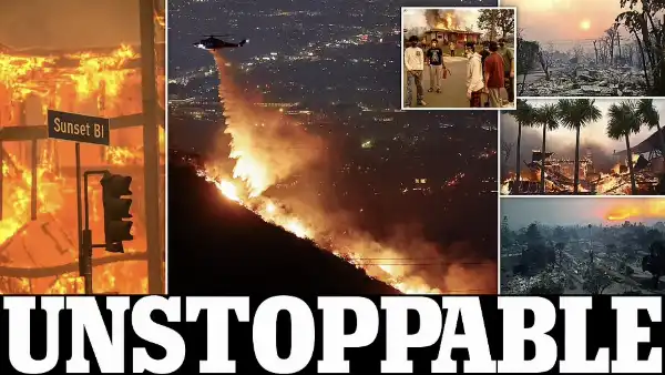 incendio a los angeles