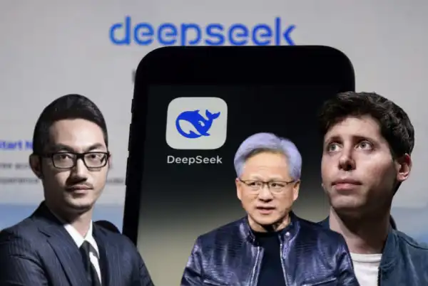 jensen huang sam altman liang wengfeng deepseek 