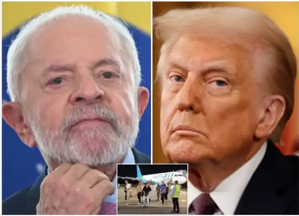 luiz inacio lula da silva donald trump brasiliani deportati in manette dagli stati uniti