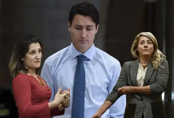 melanie joly justin trudeau chrystia freeland 