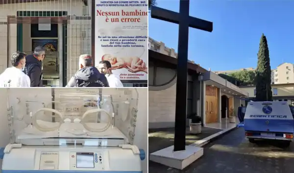 neonato morto nella culla termica della chiesa san giovanni battista a bari