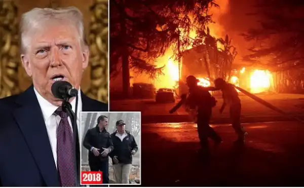 trump los angeles incendi