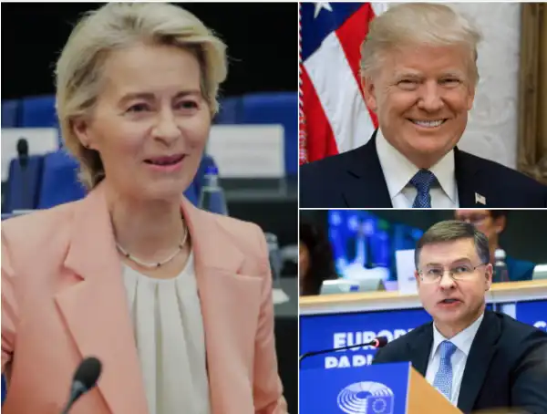 ursula von der leyen trump dombrovskis