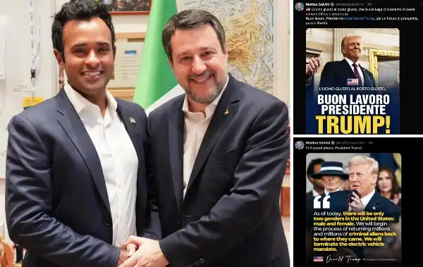 vivek ramaswamy - matteo salvini donald trump